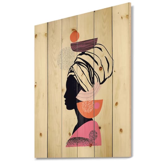 Designart - Ethnic Portrait of Afro American Woman
